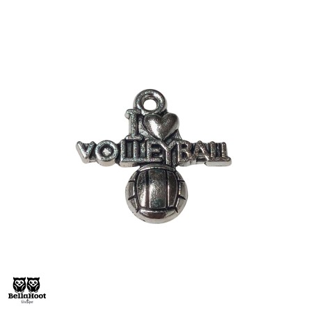 I <3 Volleyball Charm I <3 Volleyball Charm